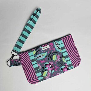 Tula Pink De La Luna Moth Wristlet Wallet Purse: Gift for Women